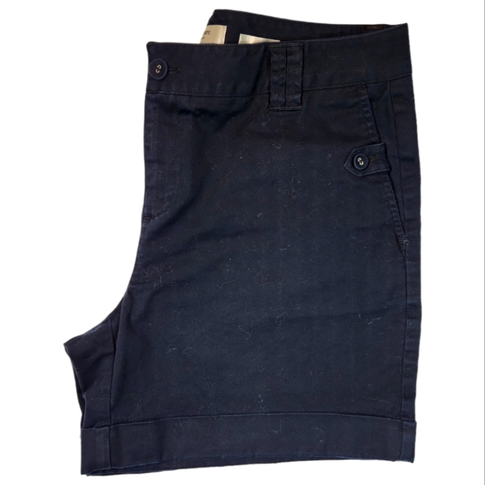 LIZ CLAIBORNE 12 JACKIE BLACK SUMMER SHORTS